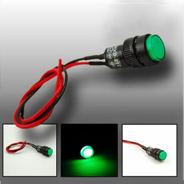 10mm Universal Indicator Dash Panel Warning Light Lamp - Auto GoShop
