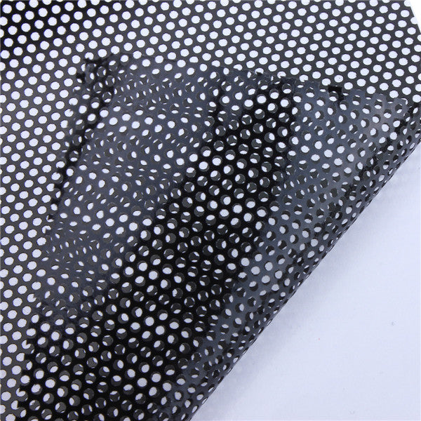 106x50cm Tinting Perforated Mesh Film Fly-Eye Tint For Headlight Light - Auto GoShop