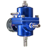 0-140 PSI Blue Fuel Pressure Regulator Adjustable Pressure Gauge - Auto GoShop