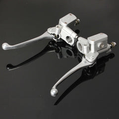 Black Brake Master Cylinder Clutch Levers Left Or Right Side With Mirror Thread For Motorcycle ATV DIRT PIT BIKE