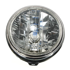 Dark Gray 7inch 12V 35W H4 Motorcycle Headlight Bulb Rear Mount Headlamp
