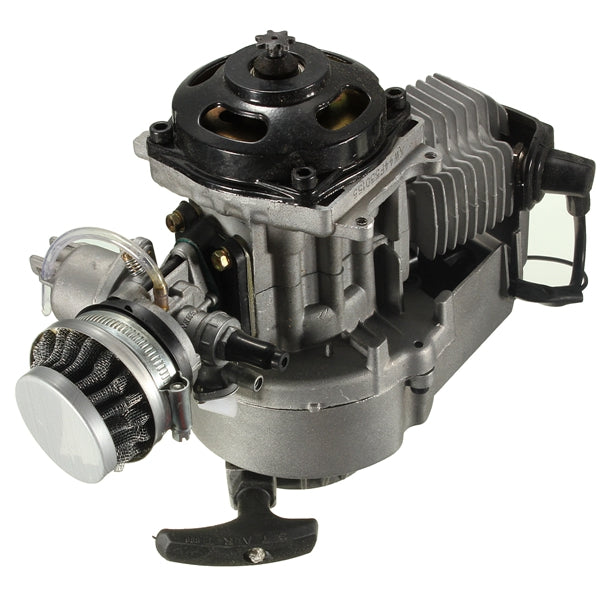 Dim Gray 49cc Minimotorbike Quad Engine Carburetor Pull Start Air Filter