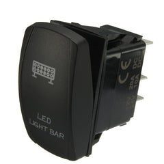 Dark Slate Gray 12V Dual Backlit LED Laser Etched ARB Carling Rocker Switch