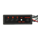 Black Car 12V 6 Amber LED Flashing Grill Lights Bar Strobes Warning Recovery Breakdown