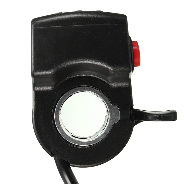 Black 24/36/48V E-Bike Electric Car Throttle Engine 3 LED Indicator Display Button Switch