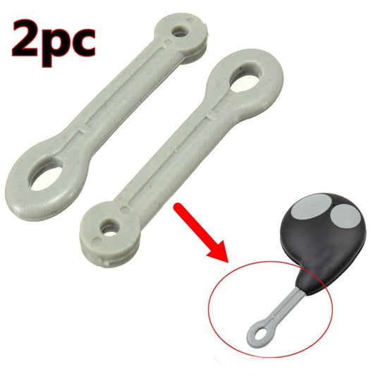 Gray 2pcs Case Ring Rubber Strap Loop For Button Remote Key Fob Loop Cobra Alarm