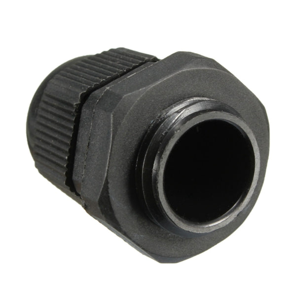 Black Waterproof M16x1.5 IP68 Cable Gland Locking Nut Strain Stuffing Thread Compression