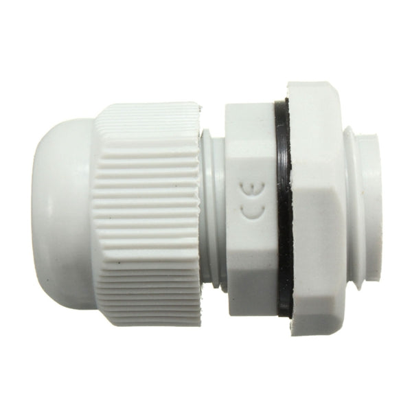 Gray Waterproof M16x1.5 IP68 Cable Gland Locking Nut Strain Stuffing Thread Compression