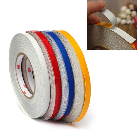 Orange 1Roll 1cm x45.7m Reflective Body Rim Stripe Sticker DIY Tape Self-Adhesive