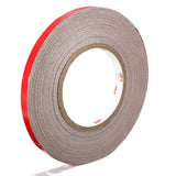 Rosy Brown 1Roll 1cm x45.7m Reflective Body Rim Stripe Sticker DIY Tape Self-Adhesive