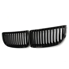 Front Kidney Grille Grill Gloss Black For BMW E90 3-Series Sedan 2005-2008 - Auto GoShop