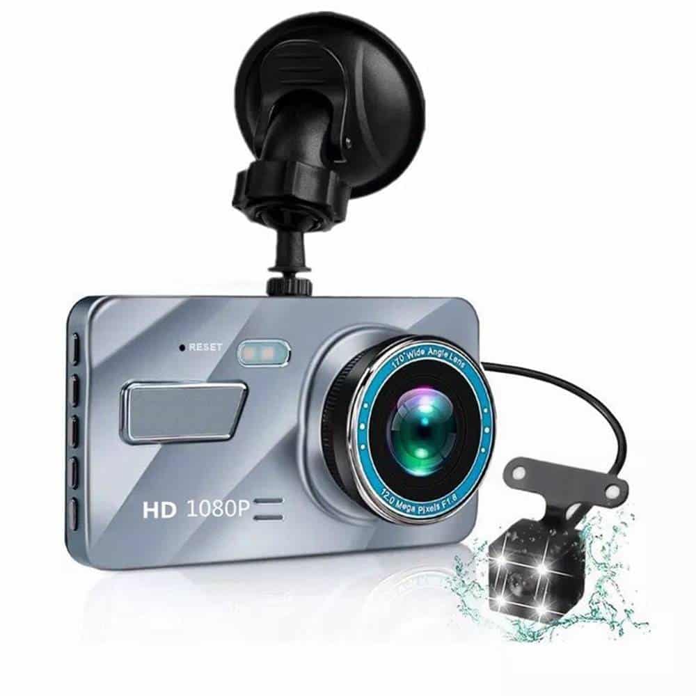 Silver Design Front and Rear Dashcamera with G-Sensor