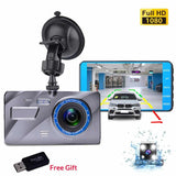 Silver Design Front and Rear Dashcamera with G-Sensor