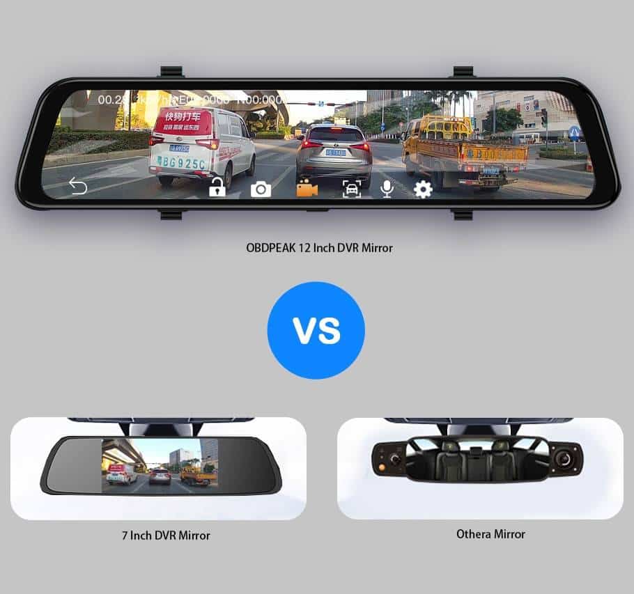 Touchscreen-Dash-Kamera für Autos