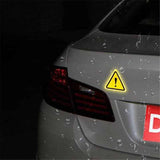 Triangle Exclamation Reflective Warning Sticker