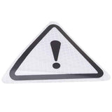 Triangle Exclamation Reflective Warning Sticker