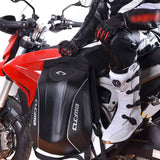 Mochila unisex de fibra de carbono para motocicleta