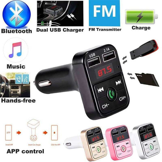 Kabelloser Bluetooth-FM-Transmitter und Ladegerät