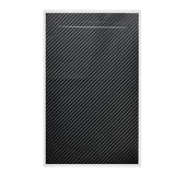 Dark Slate Gray 29x19.5cm Carbon Fiber PVC Car Sticker Decals Decoration for Tesla Model S and X