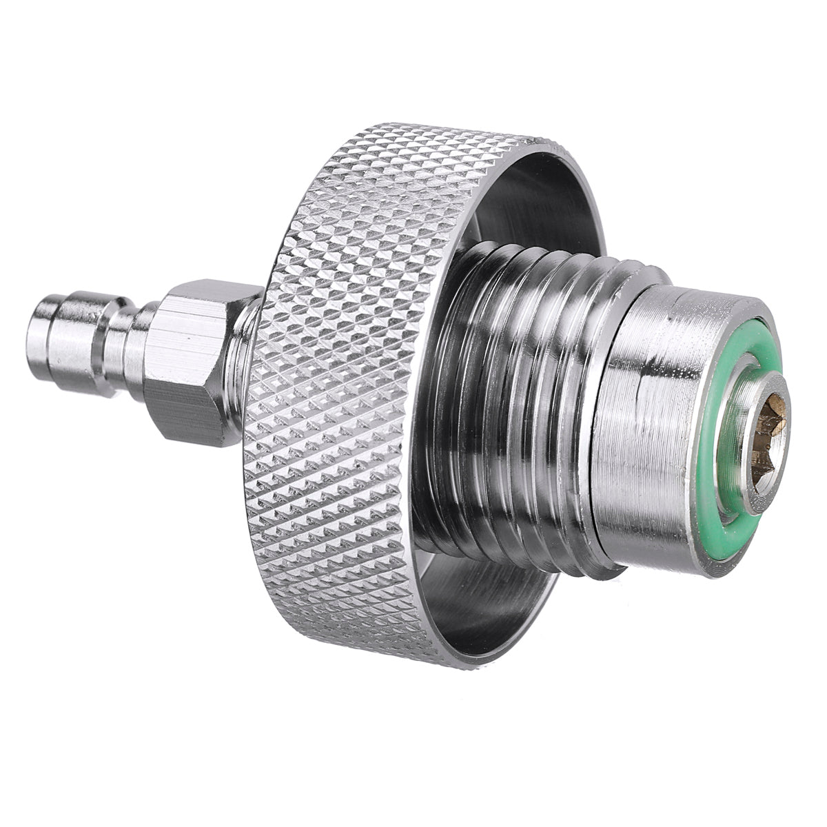Gray Male/Female Stainless Steel 300Bar Din Valve Filling Adapter For Paintball Air Tool Air