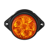 Dark Orange 2PCS 24V 6 LED Trailer Rear Tail Stop Light Indicator Lights For Caravan Truck Van