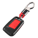 Carbon Fiber Key Shell Key Case Cover ＋Key Chain For VW Skoda Kodiaq Superb - Auto GoShop