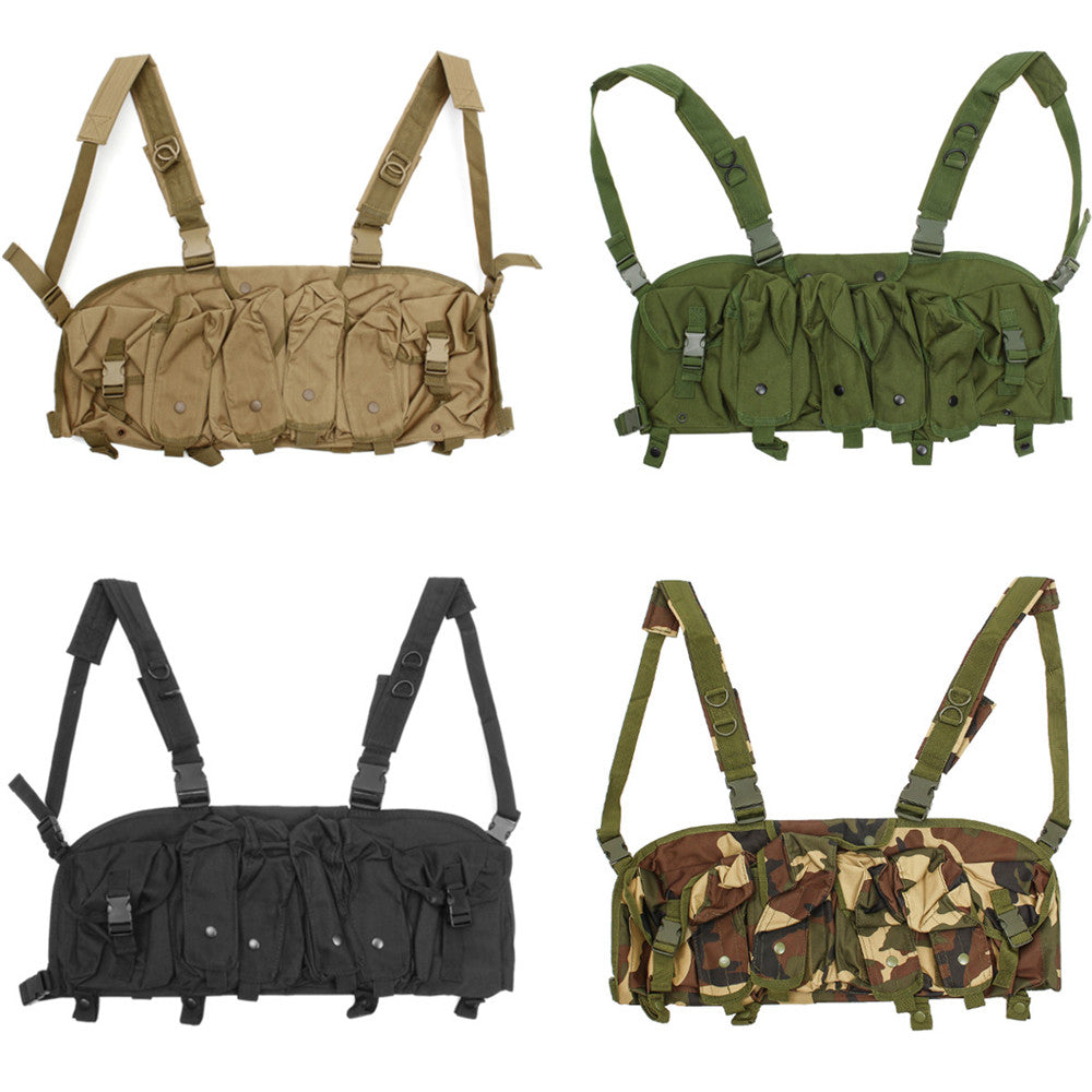 Rosy Brown Tactical Vest Camouflage Tactics Belly Pocket Condor 7 Chest Rig Magazine Carrier Bag