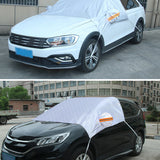Light Steel Blue Car Windshield Cover Anti-Snow Anti-Frost Car Cover Sun Shade Protector