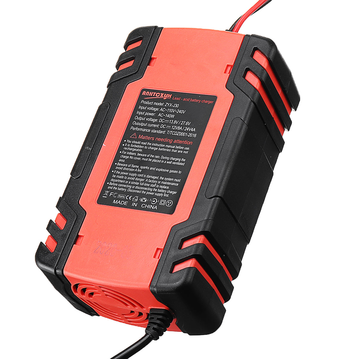 Salmon 12/24V 8A/4A Multi-function Touch Screen Pulse Repair LCD Battery Charger For Car Motorcycle Lead Acid Battery Agm Gel Wet For Car/Motorcycle/Truck