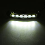 White Smoke 12V/24V 6-LED Side Marker Strobe Light Lamp For Cars/Trucks/Trailers