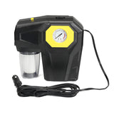 Light Goldenrod 150psi 4 in 1 Motorcycle Bike Tire Inflator Pump W/ LED Lihght Auto Air Compressor