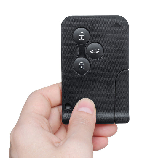 Car Remote Card Smart Key Shell Case Cover For Renault Megane Scenic Clio 3BTN - Auto GoShop