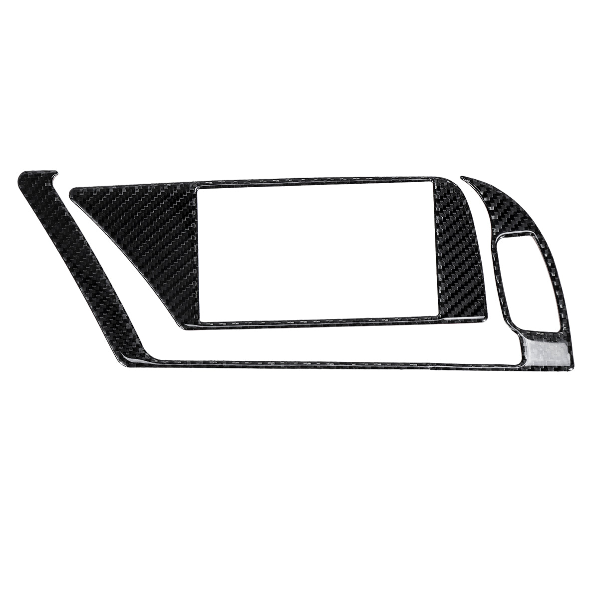 Carbon Fiber Car Interior GPS Navigator Panel Frame Cover Trim For Audi B8 A4 A5 Q5 S4 S5 - Auto GoShop