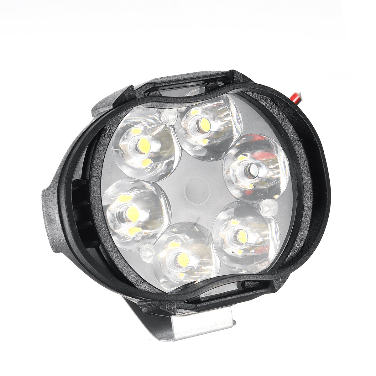 Gray 12V 8W 6LED Motorcycle Motorbike Front Spot LED Light Headlights Lamp