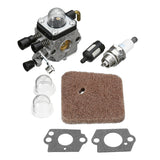 Dim Gray Carburetor Carb Air Filter Spark Plug For STIHL Trimmer FS55R FS55RC KM55 HL45