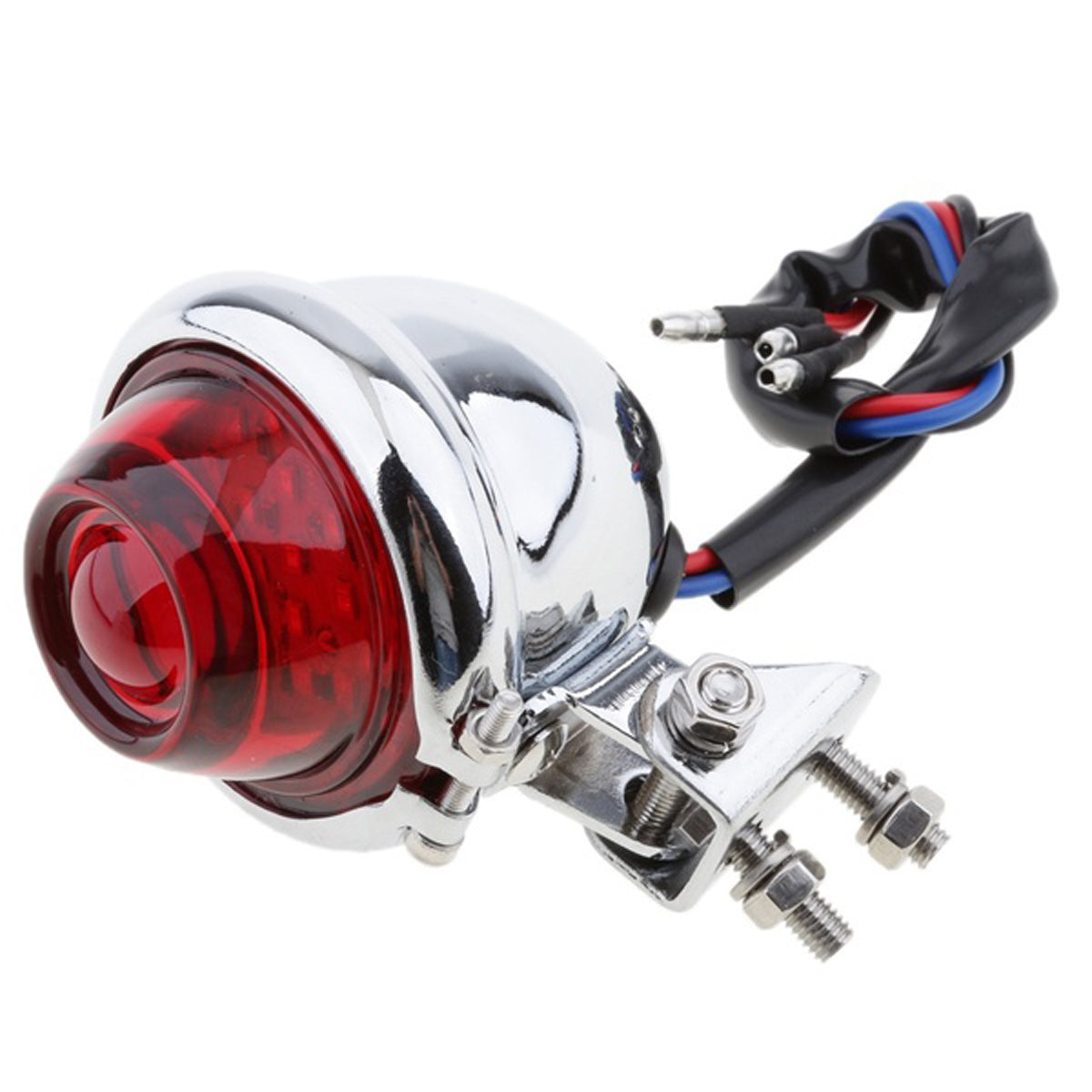 Dark Red 12V DC Motorcycle Rear Tail Light LED Brake Taillight Stop Light Lamp For Harley