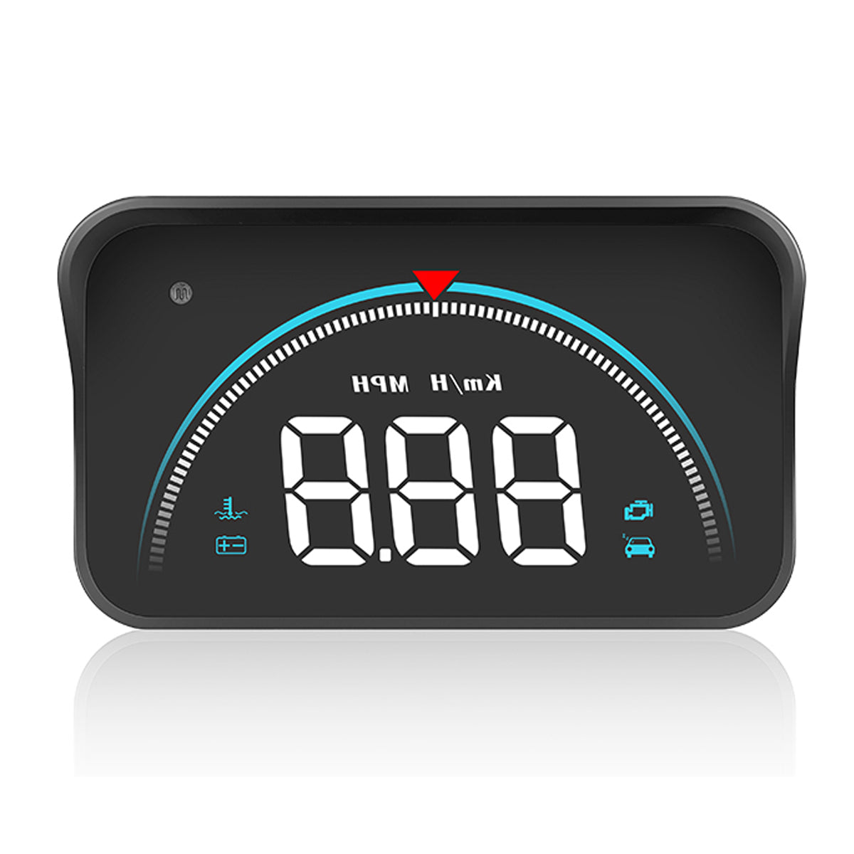 Dark Slate Gray 3.5 Inch LED Car GPS HUD Display Projector Head Up Digital Speedo Warning Alarm OBD2