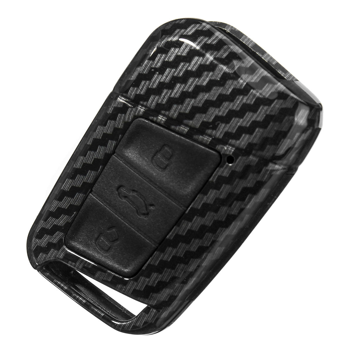 Carbon Fiber Key Shell Key Case Cover ＋Key Chain For VW Skoda Kodiaq Superb - Auto GoShop
