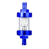 1/4 inch 6mm Glass Oil Cleaner Inline Fuel Filter For Motorcycle ATV Dirt Bike Universal - Auto GoShop