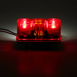 Red 24V 4 SMD Red Car Rear Number License Plate Lights Lamp for Truck Trailer Lorry
