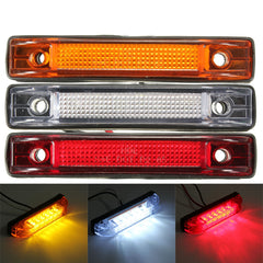 6 LED Clearance Side Marker Light Indicator Lamp Truck Trailer Lorry Van 12V 24V - Auto GoShop
