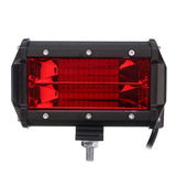Dark Red 5Inch 48W 24 LED Work Light Bar Flood Beam Lamp for Car SUV Boat Driving Offroad ATV