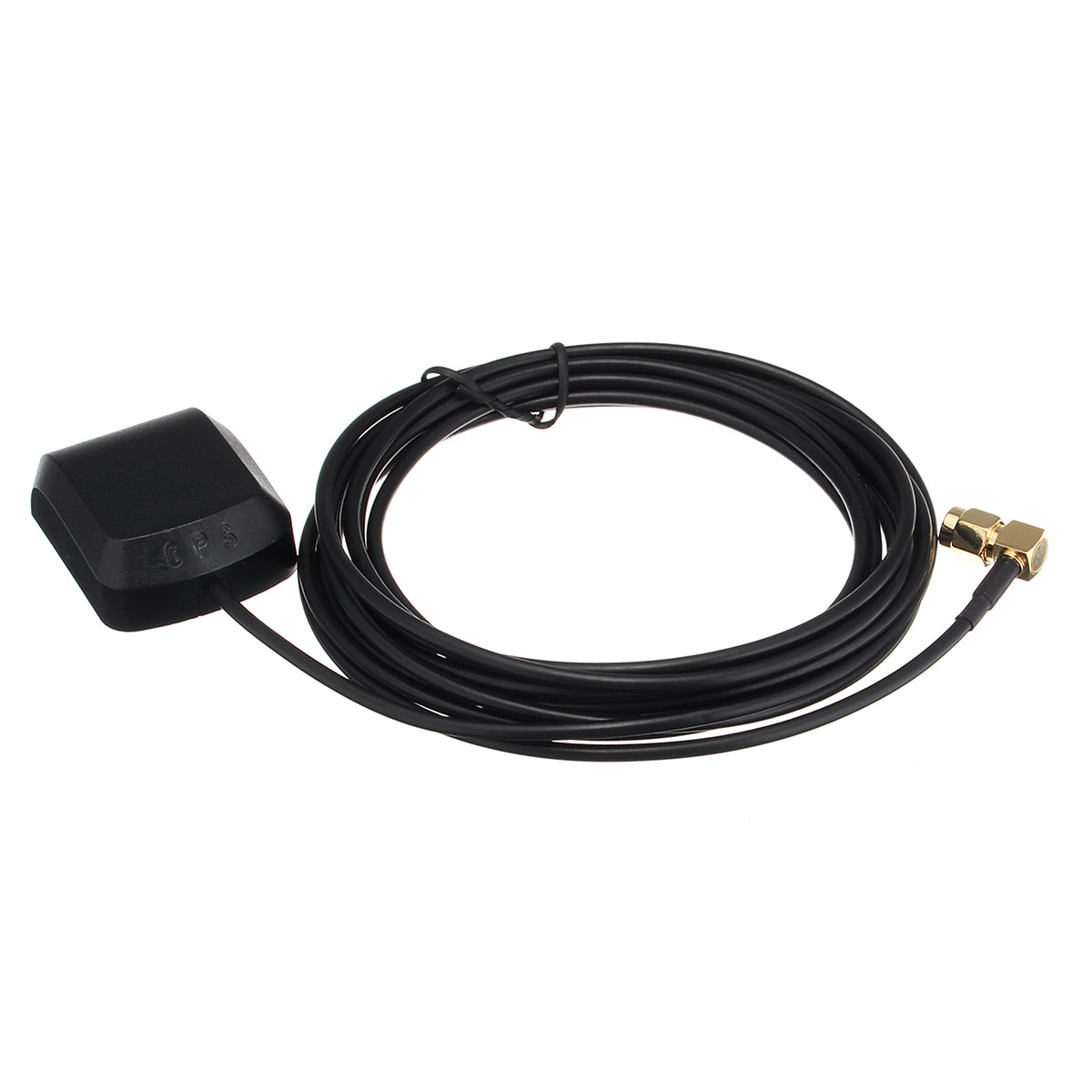 External GPS GLONASS Antenna Receiver Positioning Aerial Curved SMA Male Connector 3 Meters for Car Navigation - Auto GoShop