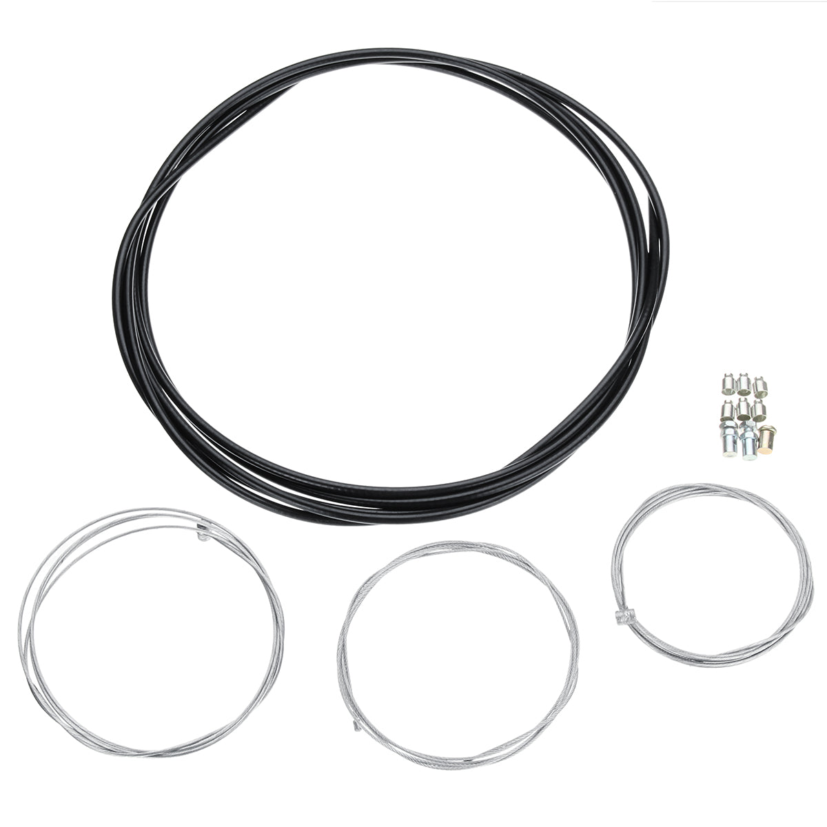 Dark Slate Gray Universal Motorcycle Clutch Brake Throttle Cable Set Replacement Kit