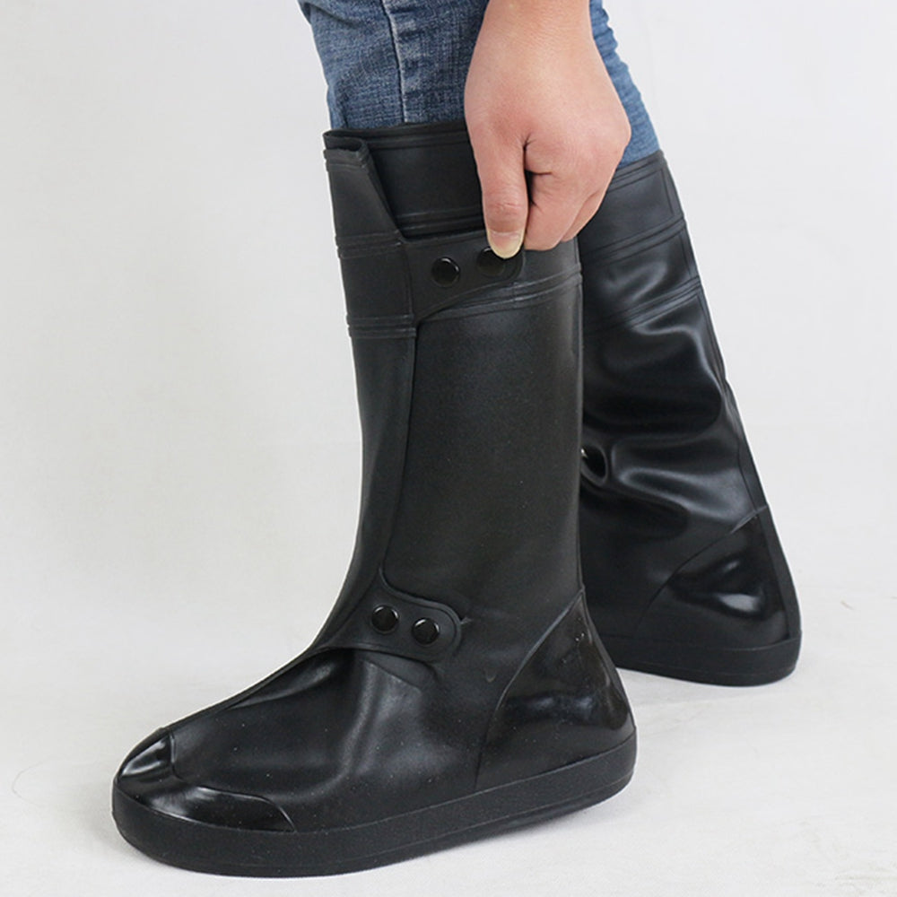 Dark Slate Gray Motorcycle Waterproof Rain Shoe Covers One Piece Style Thicker Scootor Non-slip Boots Covers