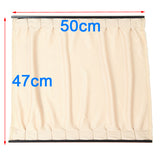 2X 50*47cm Simple Car Cotton Curtains Window Sunshade Sun Protection - Auto GoShop