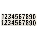 Beige Number Reflective Sticker Car Vinyl Decal Street Address Mail Box Number Stickers White Black