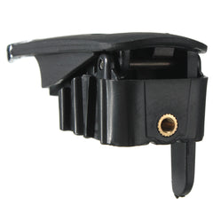 Black Chrome Glove Box Lock Lid Handle With Hole Dark Grey For Audi A4 8E B6 B7 (Black)