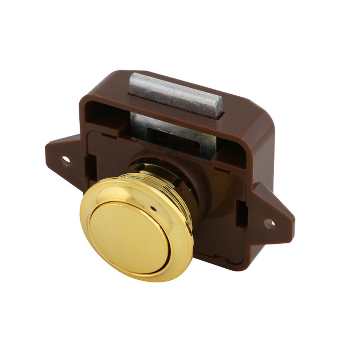 Dark Khaki Keyless Push Button Lock RV Cabinet Drawer Safety Latches Marine Lock Car Boat