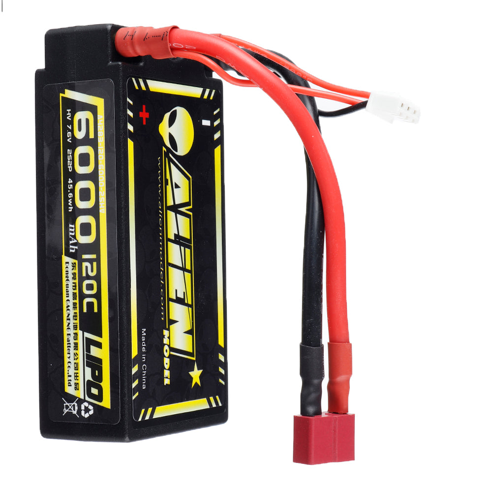 Tomato ALIENMODEL 7.6V 6000mAh 120C 2S T Deans Plug Lipo Battery for RC Car